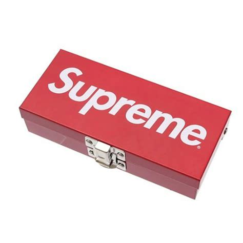 supreme small metal box retail|Supreme Small Metal Storage Box Red .